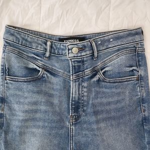 Express high rise cropped skinny size 8